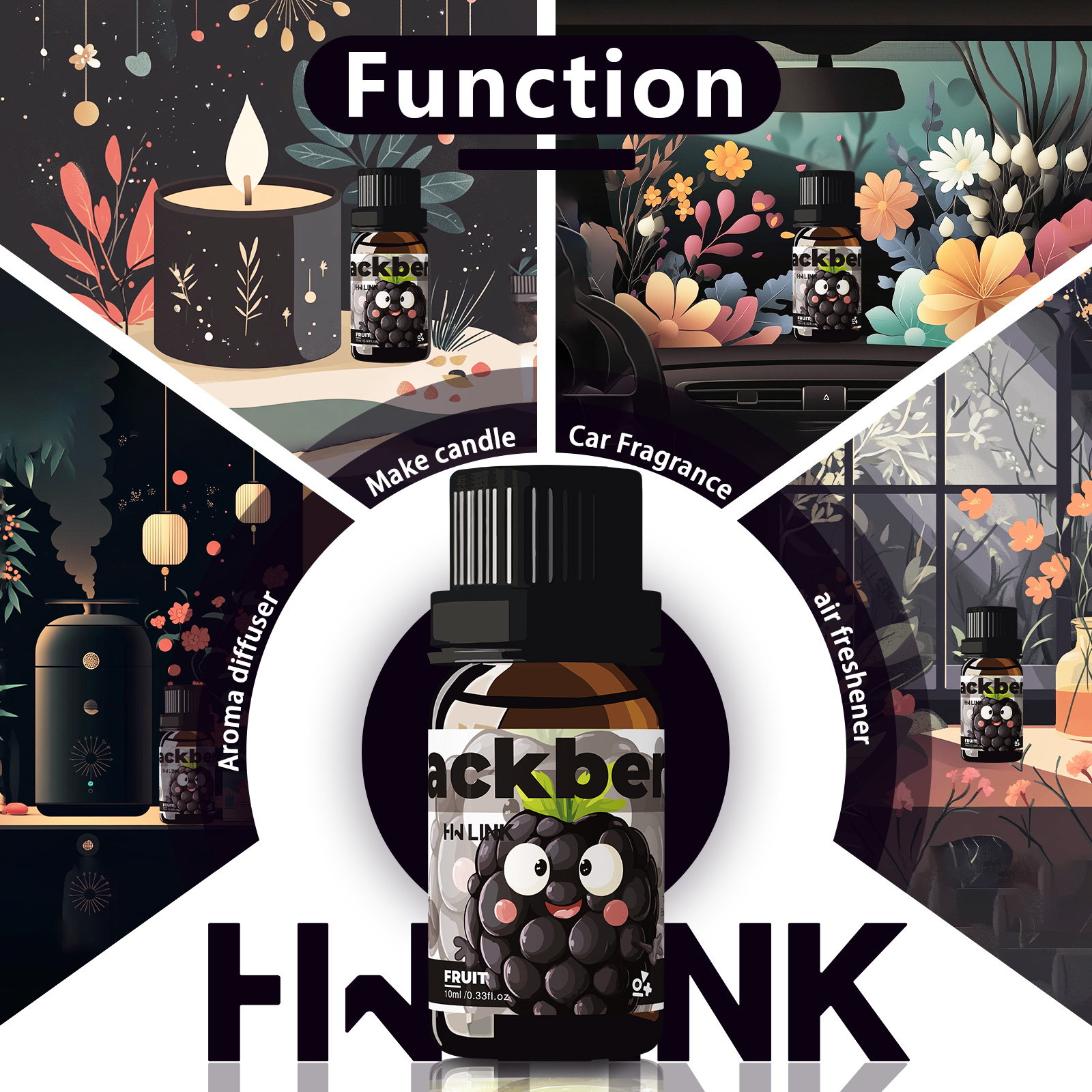 Blackberry Essential Oil Black - Fragrance Oil 10Ml 评论和价格