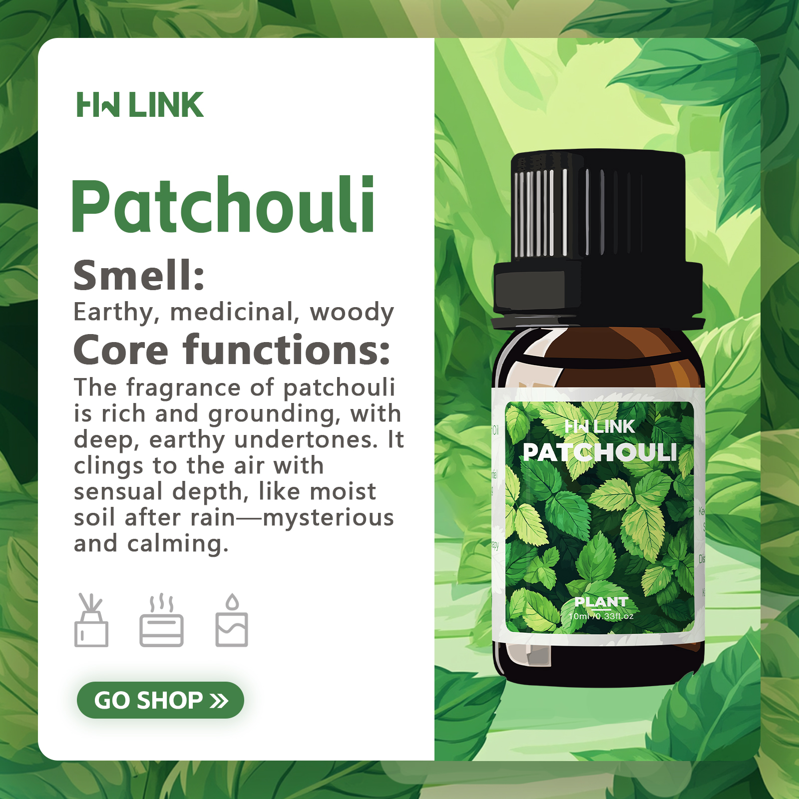 10ml Patchouli Essential Oils  - Fragrance Oil 10Ml 评论和价格