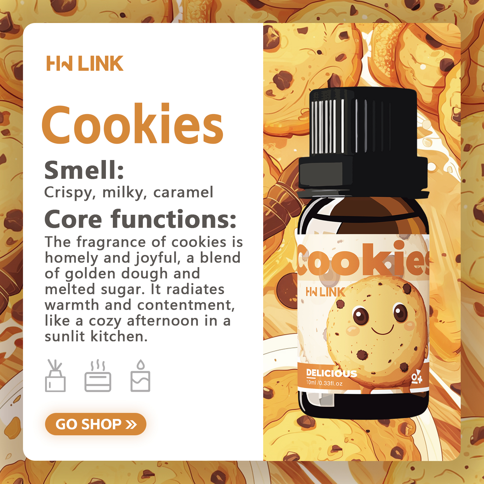10ml Cookies Essential Oils Pe - Fragrance Oil 10Ml 评论和价格
