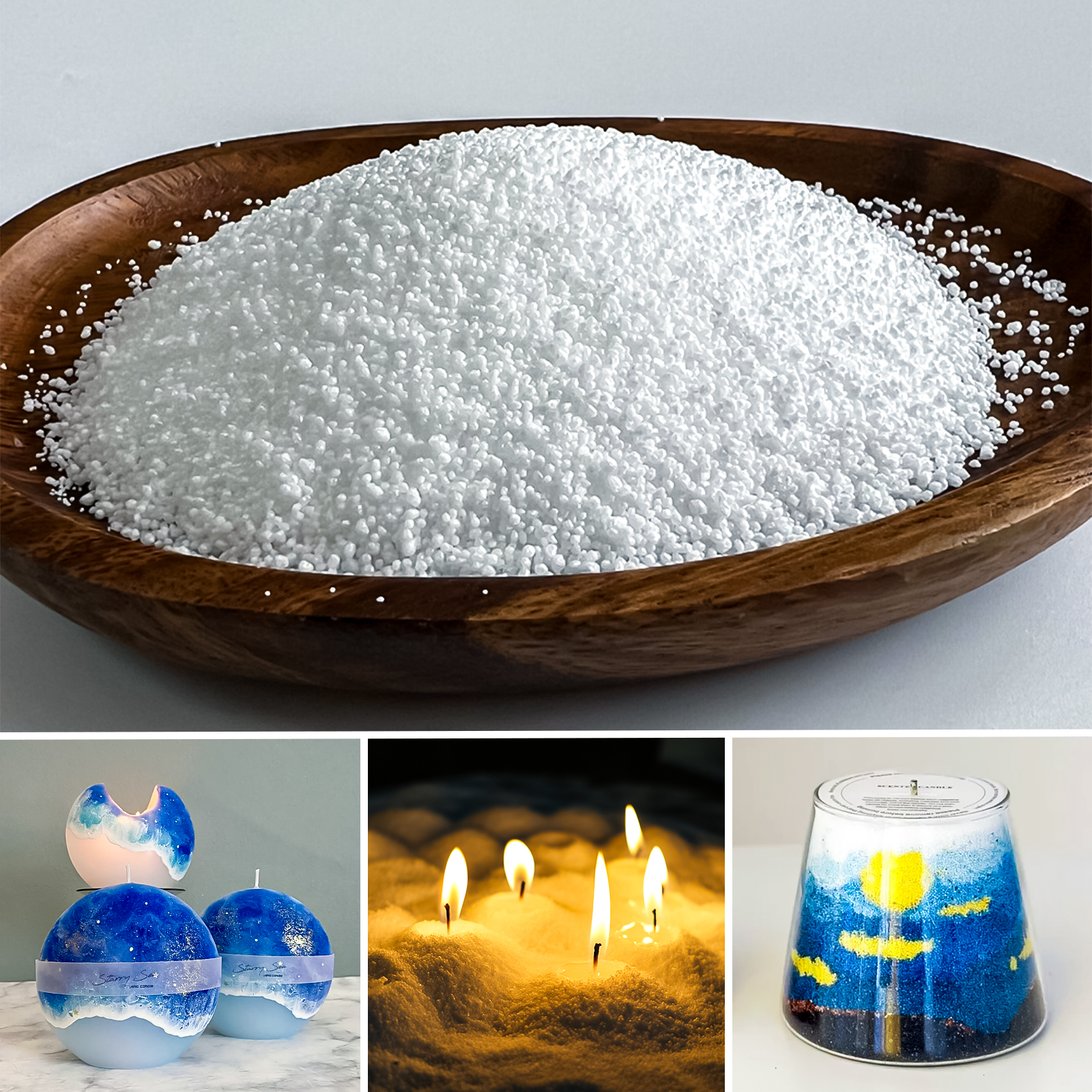 500g-1kg Sand Wax Ice Flower W - Candle Supplies Wholesale 评论和价格