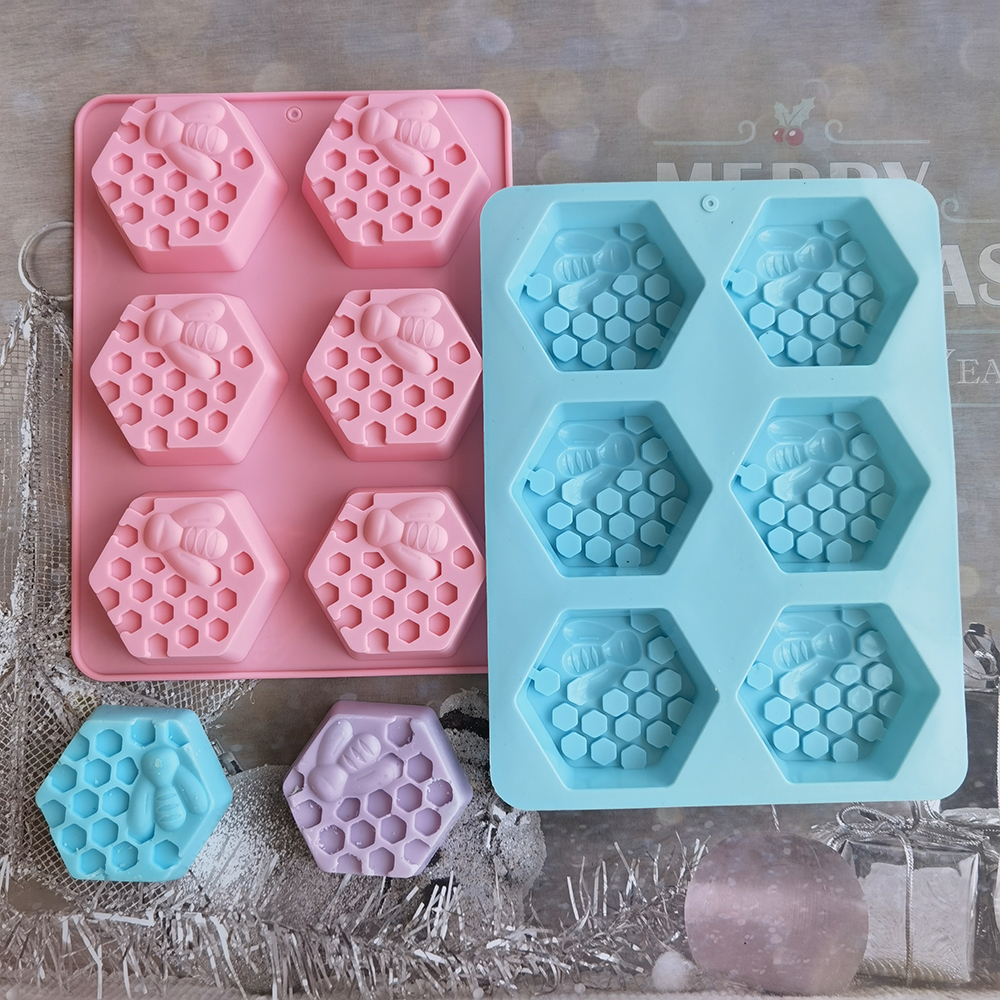 Silicone Hexagonal Bee Soap Mo - Candle Supplies Wholesale 评论和价格