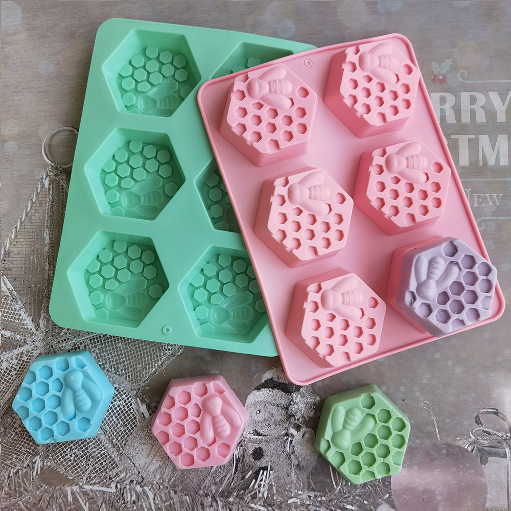 Silicone Hexagonal Bee Soap Mo - Candle Supplies Wholesale 评论和价格