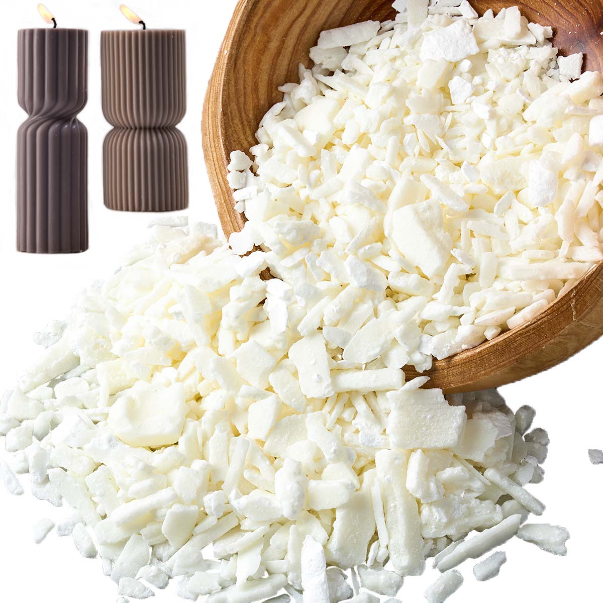 1 Pounds Pure White Soy Wax Fo - Candle Supplies Wholesale 评论和价格
