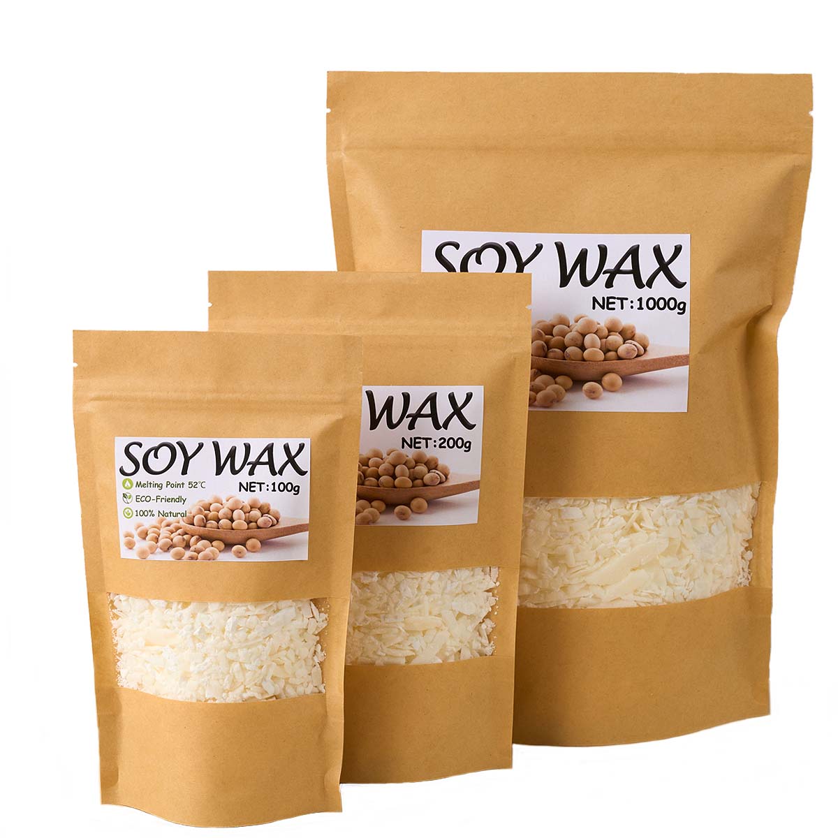 1 Pounds Pure White Soy Wax Fo - Candle Supplies Wholesale 评论和价格