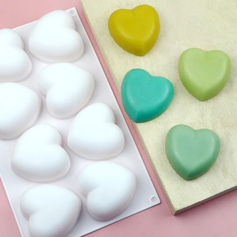 Love Heart Silicone Soap Mold  - Candle Supplies Wholesale 评论和价格