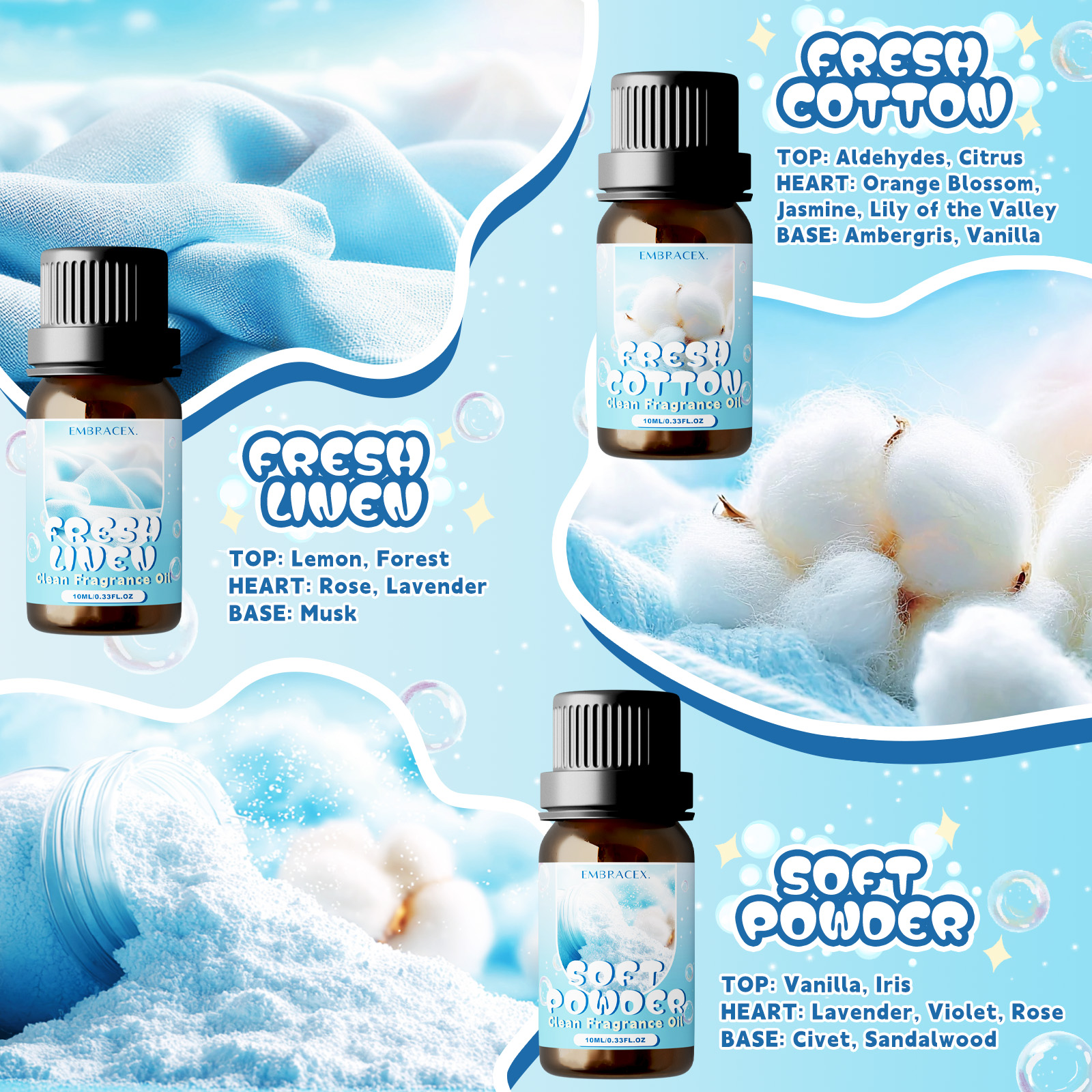 10ml Soft Powder Essential Oil - Fragrance Oil 10Ml 评论和价格