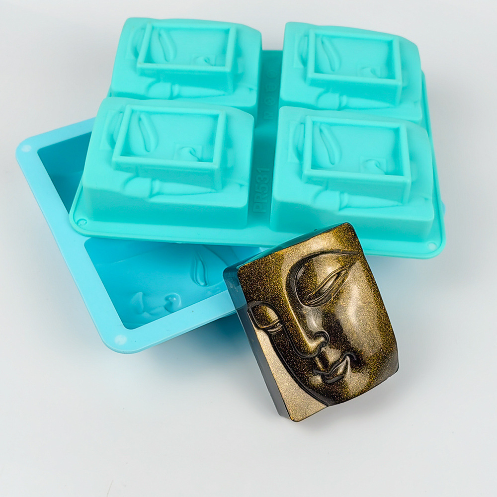 4 Holes Buddha Portrait Soap M - Candle Supplies Wholesale 评论和价格